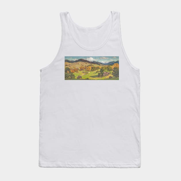 California Landscape by William Wendt Tank Top by Classic Art Stall